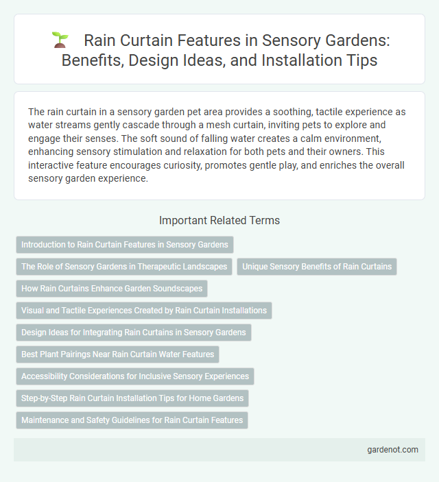 Rain Curtain Features in Sensory Gardens: Benefits, Design Ideas, and Installation Tips