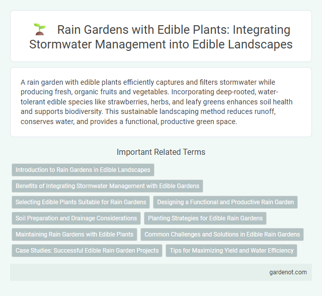 Rain Gardens with Edible Plants: Integrating Stormwater Management into Edible Landscapes