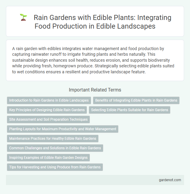 Rain Gardens with Edible Plants: Integrating Food Production in Edible Landscapes