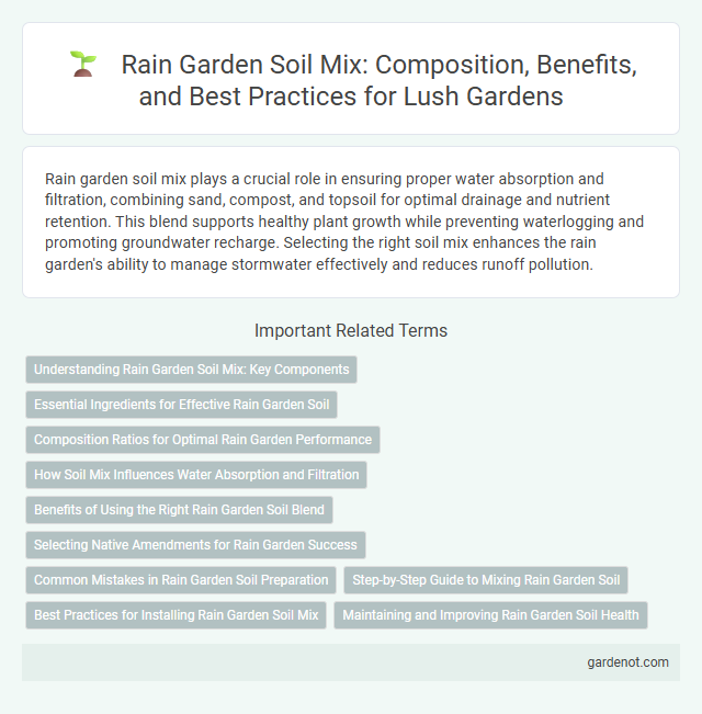 Rain Garden Soil Mix: Composition, Benefits, and Best Practices for Lush Gardens