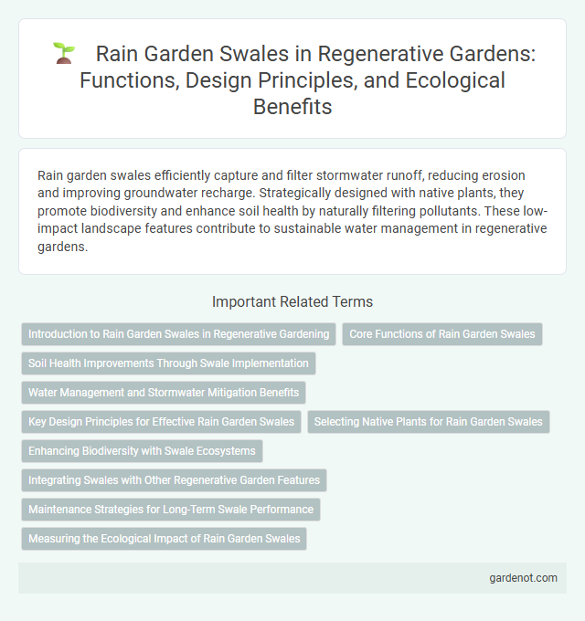Rain Garden Swales in Regenerative Gardens: Functions, Design Principles, and Ecological Benefits