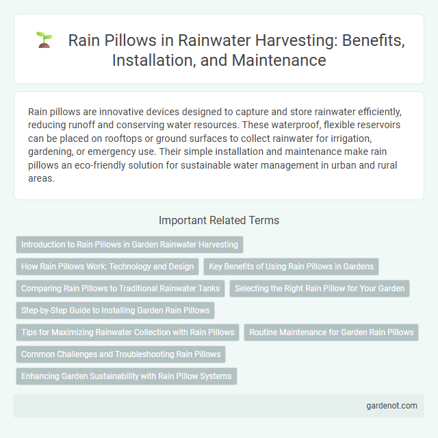 Rain Pillows in Rainwater Harvesting: Benefits, Installation, and Maintenance