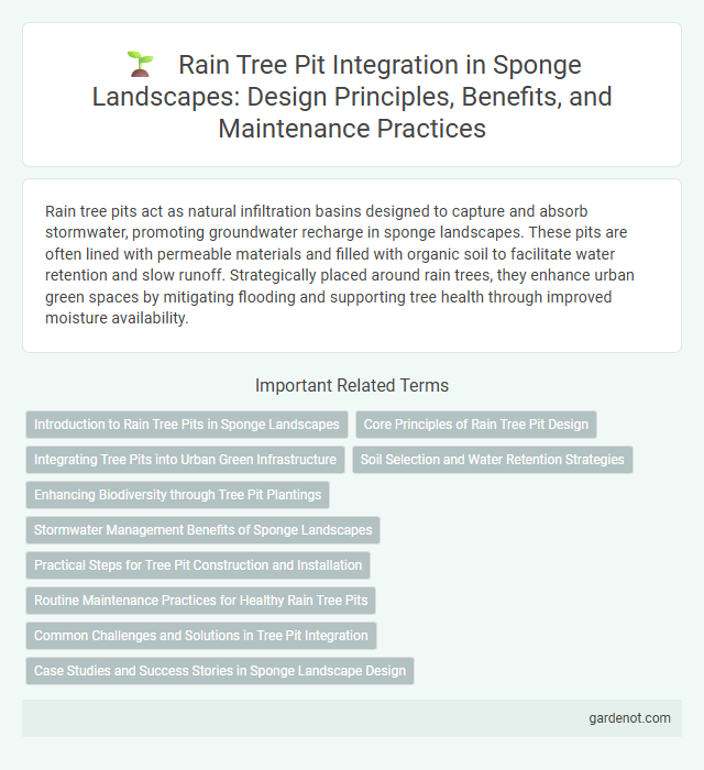 Rain Tree Pit Integration in Sponge Landscapes: Design Principles, Benefits, and Maintenance Practices
