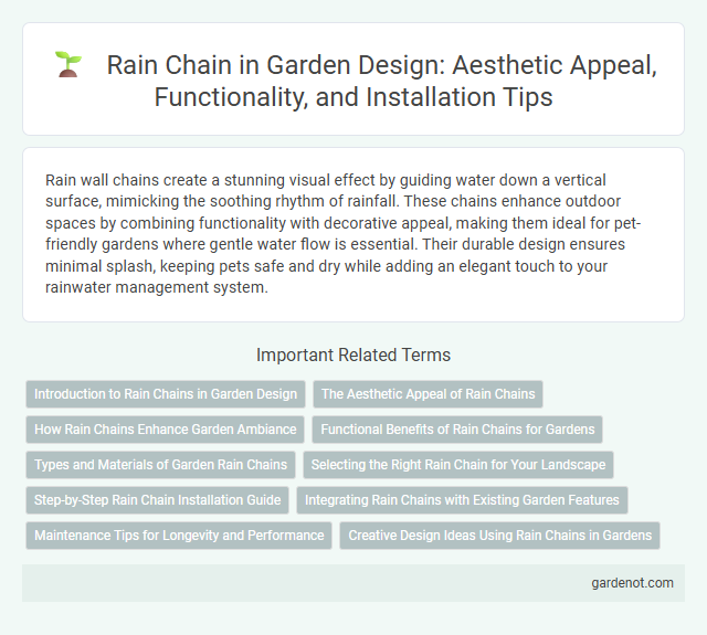 Rain Chain in Garden Design: Aesthetic Appeal, Functionality, and Installation Tips