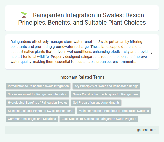 Raingarden Integration in Swales: Design Principles, Benefits, and Suitable Plant Choices