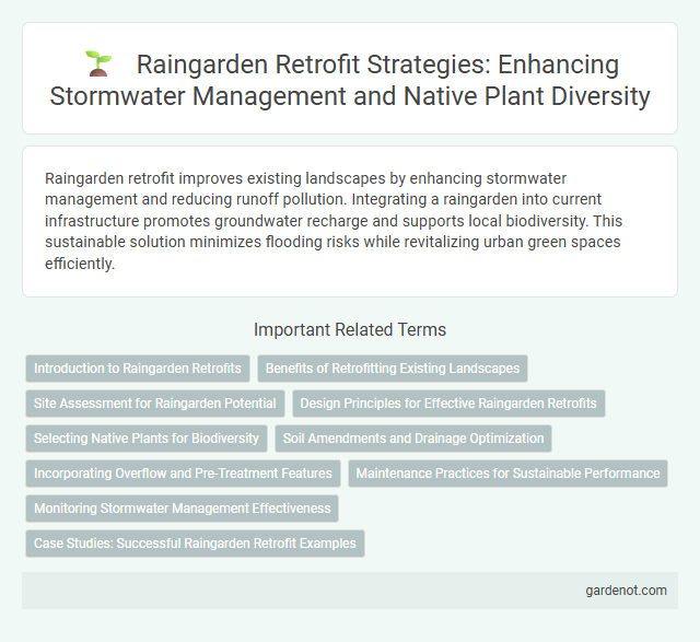 Raingarden Retrofit Strategies: Enhancing Stormwater Management and Native Plant Diversity
