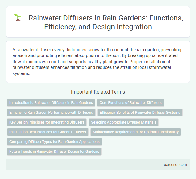 Rainwater Diffusers in Rain Gardens: Functions, Efficiency, and Design Integration
