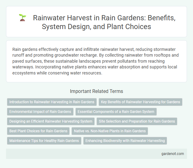 Rainwater Harvest in Rain Gardens: Benefits, System Design, and Plant Choices