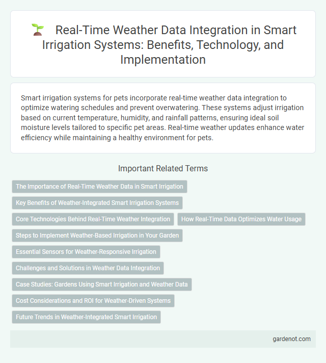 Real-Time Weather Data Integration in Smart Irrigation Systems: Benefits, Technology, and Implementation