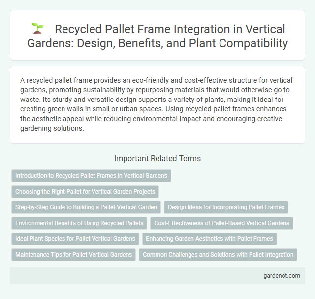Recycled Pallet Frame Integration in Vertical Gardens: Design, Benefits, and Plant Compatibility