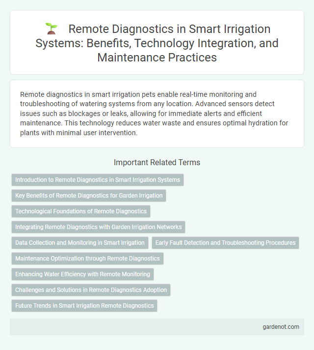 Remote Diagnostics in Smart Irrigation Systems: Benefits, Technology Integration, and Maintenance Practices