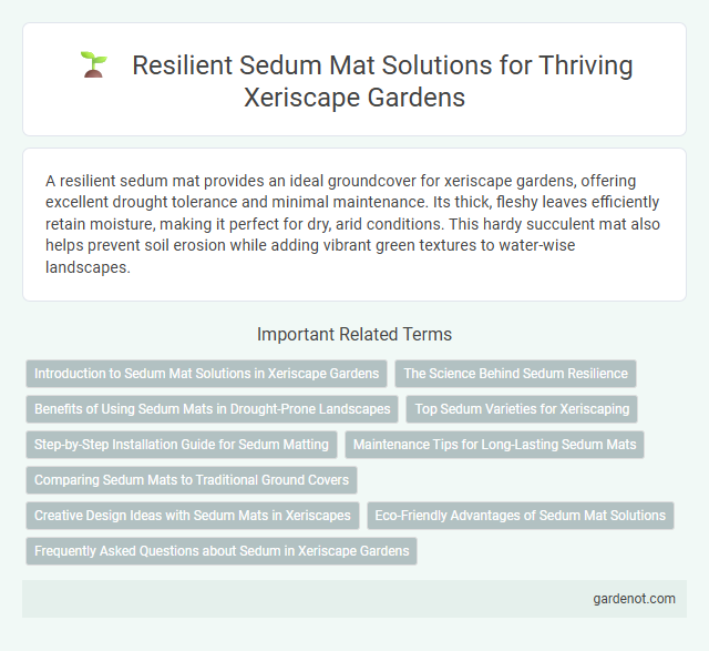 Resilient Sedum Mat Solutions for Thriving Xeriscape Gardens
