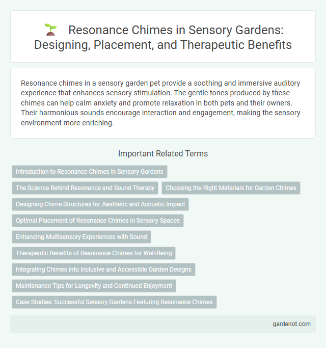 Resonance Chimes in Sensory Gardens: Designing, Placement, and Therapeutic Benefits