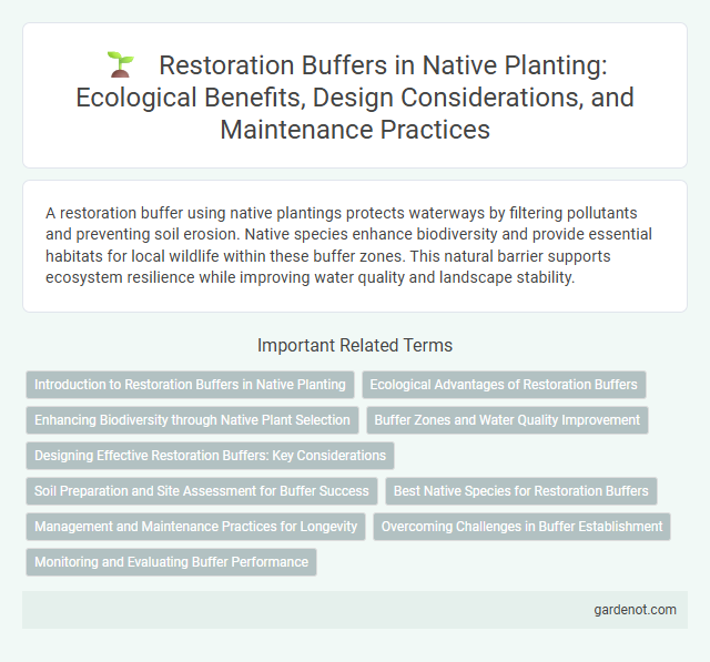 Restoration Buffers in Native Planting: Ecological Benefits, Design Considerations, and Maintenance Practices