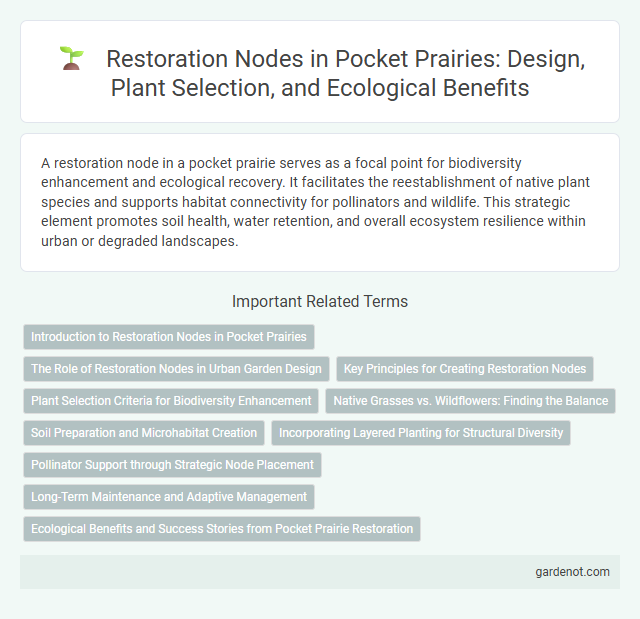Restoration Nodes in Pocket Prairies: Design, Plant Selection, and Ecological Benefits