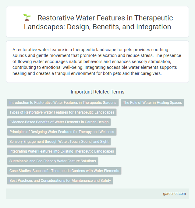 Restorative Water Features in Therapeutic Landscapes: Design, Benefits, and Integration