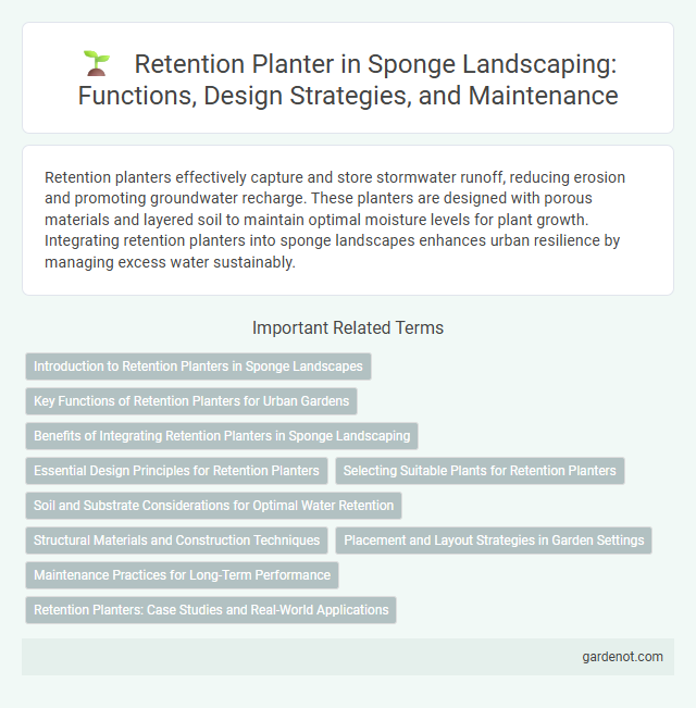 Retention Planter in Sponge Landscaping: Functions, Design Strategies, and Maintenance