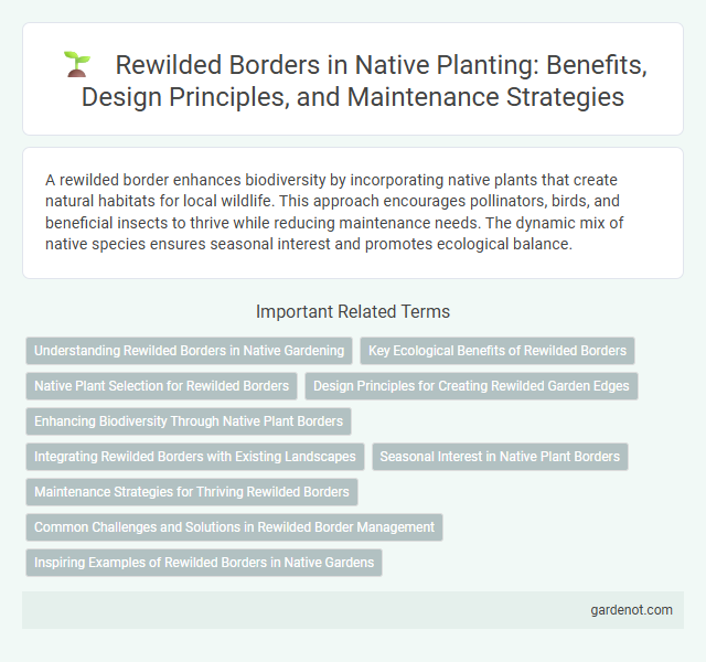 Rewilded Borders in Native Planting: Benefits, Design Principles, and Maintenance Strategies