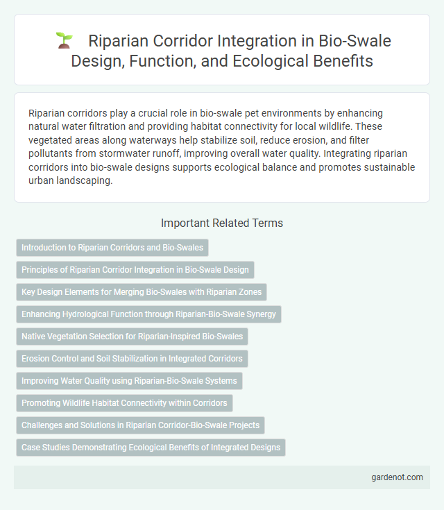 Riparian Corridor Integration in Bio-Swale Design, Function, and Ecological Benefits