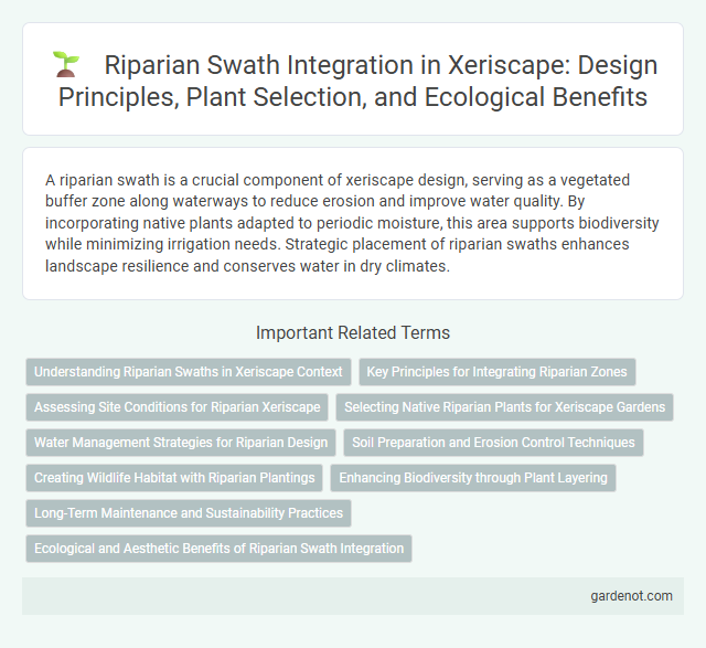 Riparian Swath Integration in Xeriscape: Design Principles, Plant Selection, and Ecological Benefits