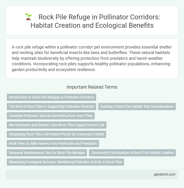 Rock Pile Refuge in Pollinator Corridors: Habitat Creation and Ecological Benefits