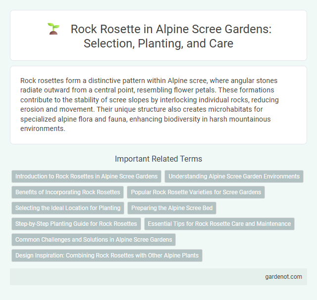 Rock Rosette in Alpine Scree Gardens: Selection, Planting, and Care