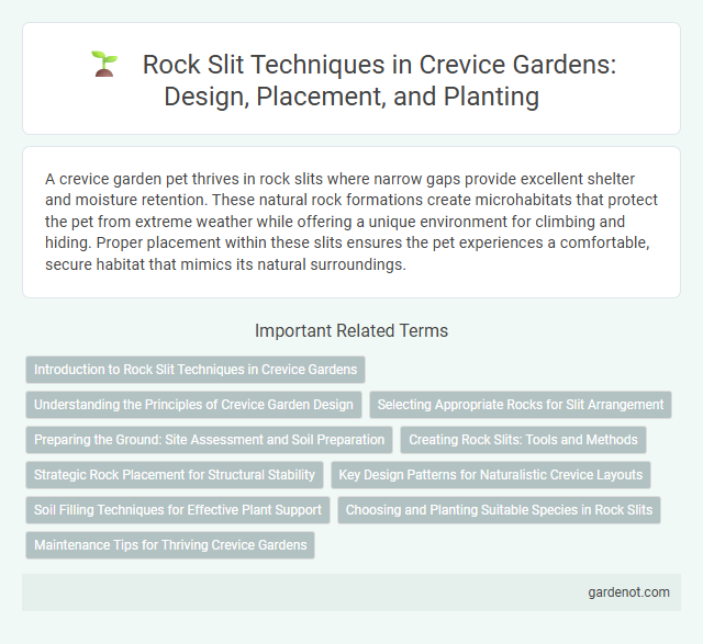 Rock Slit Techniques in Crevice Gardens: Design, Placement, and Planting