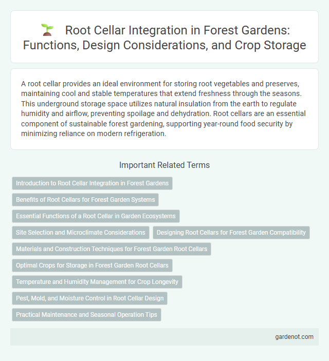 Root Cellar Integration in Forest Gardens: Functions, Design Considerations, and Crop Storage