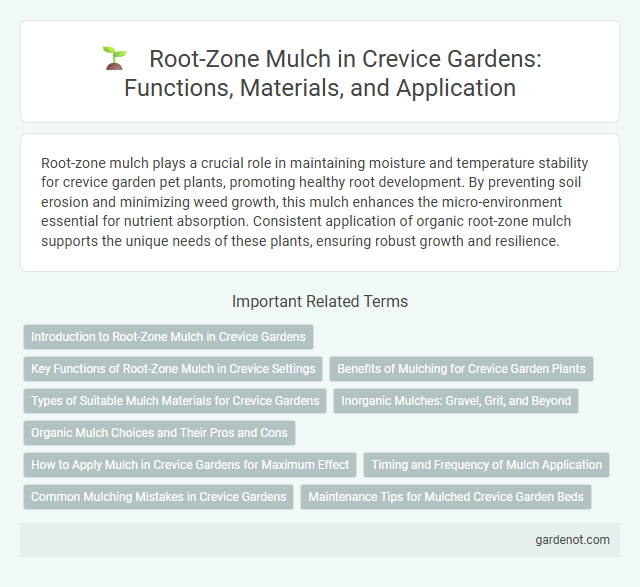 Root-Zone Mulch in Crevice Gardens: Functions, Materials, and Application