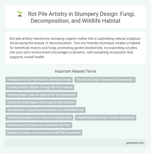 Rot Pile Artistry in Stumpery Design: Fungi, Decomposition, and Wildlife Habitat