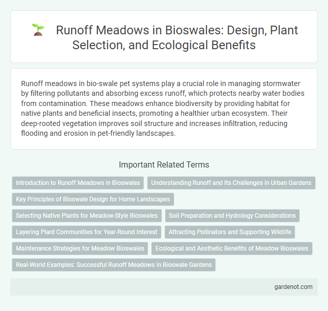 Runoff Meadows in Bioswales: Design, Plant Selection, and Ecological Benefits