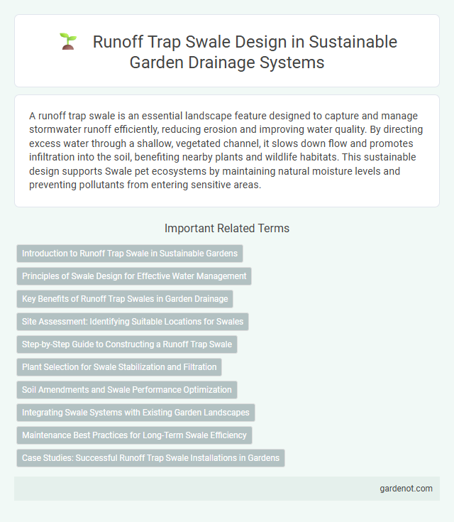 Runoff Trap Swale Design in Sustainable Garden Drainage Systems