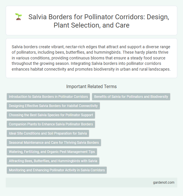 Salvia Borders for Pollinator Corridors: Design, Plant Selection, and Care