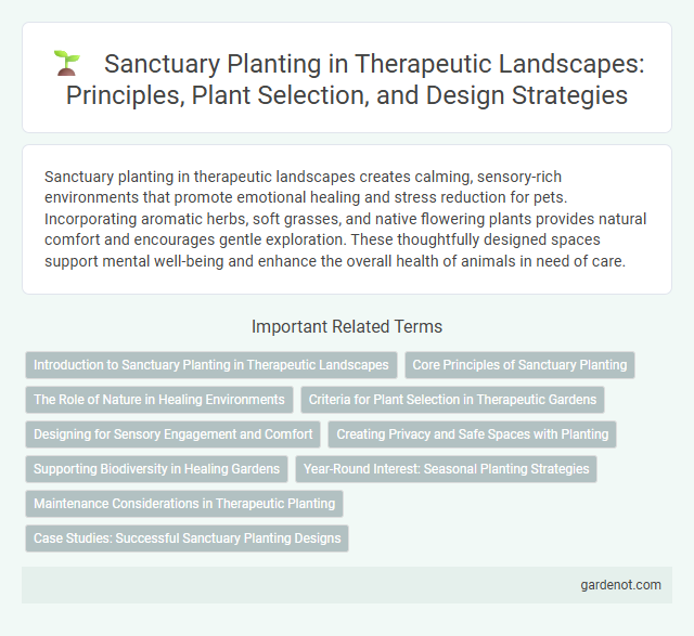Sanctuary Planting in Therapeutic Landscapes: Principles, Plant Selection, and Design Strategies