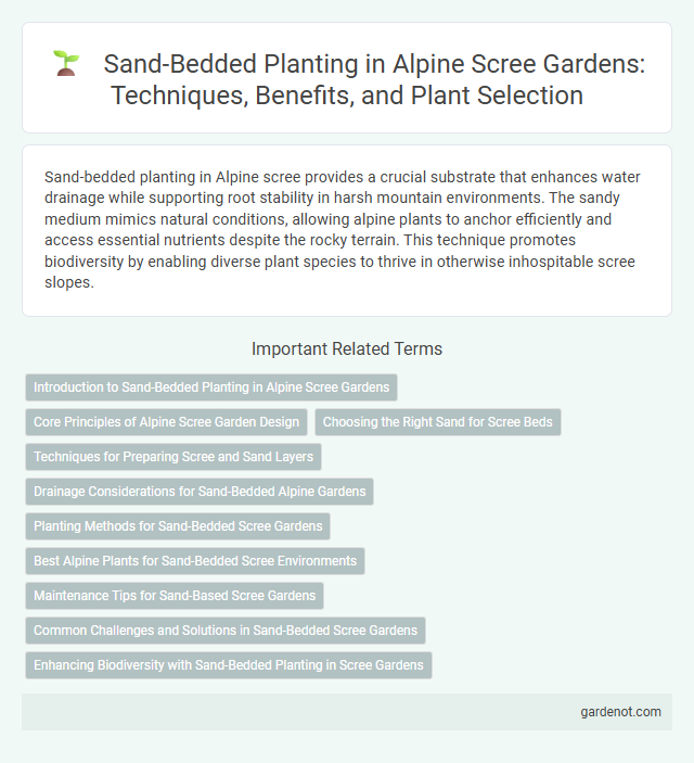 Sand-Bedded Planting in Alpine Scree Gardens: Techniques, Benefits, and Plant Selection