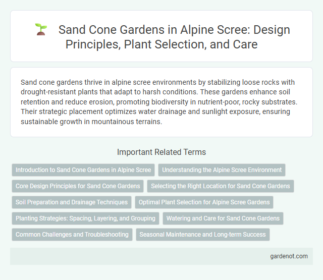 Sand Cone Gardens in Alpine Scree: Design Principles, Plant Selection, and Care
