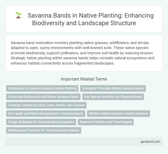 Savanna Bands in Native Planting: Enhancing Biodiversity and Landscape Structure