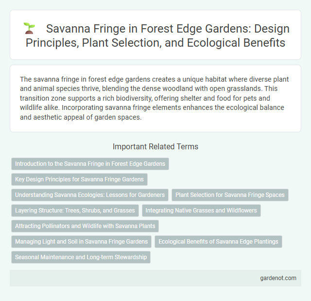 Savanna Fringe in Forest Edge Gardens: Design Principles, Plant Selection, and Ecological Benefits