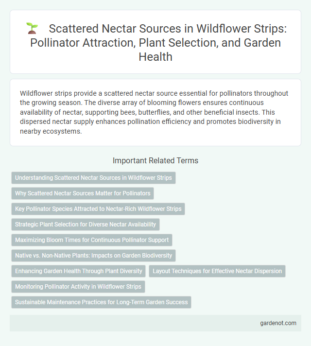 Scattered Nectar Sources in Wildflower Strips: Pollinator Attraction, Plant Selection, and Garden Health