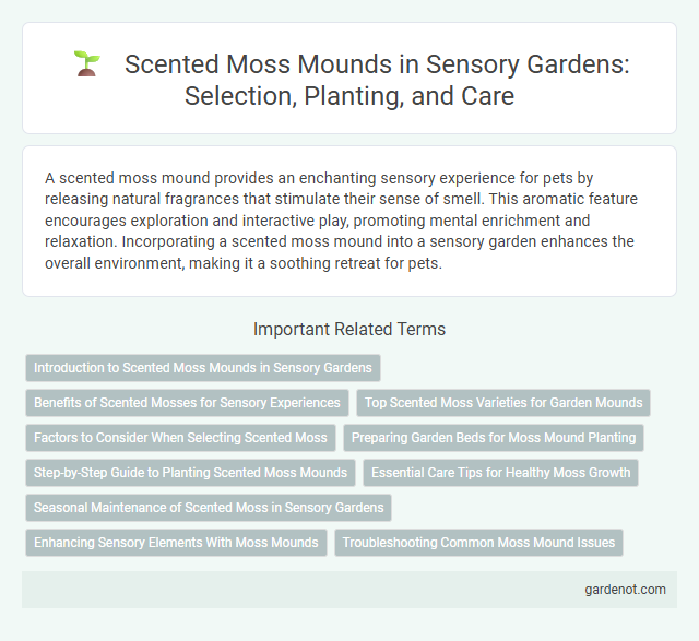 Scented Moss Mounds in Sensory Gardens: Selection, Planting, and Care