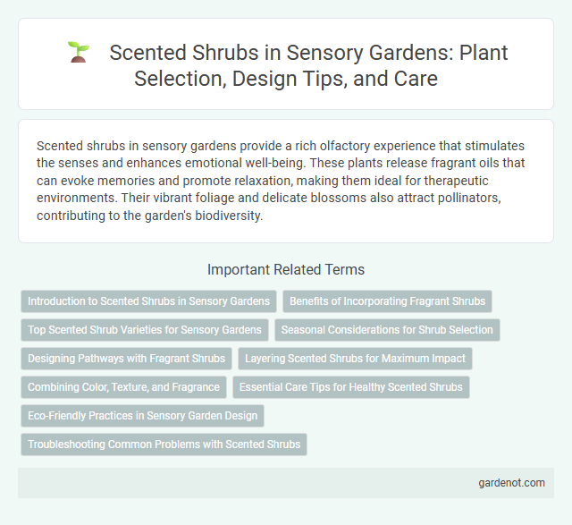 Scented Shrubs in Sensory Gardens: Plant Selection, Design Tips, and Care