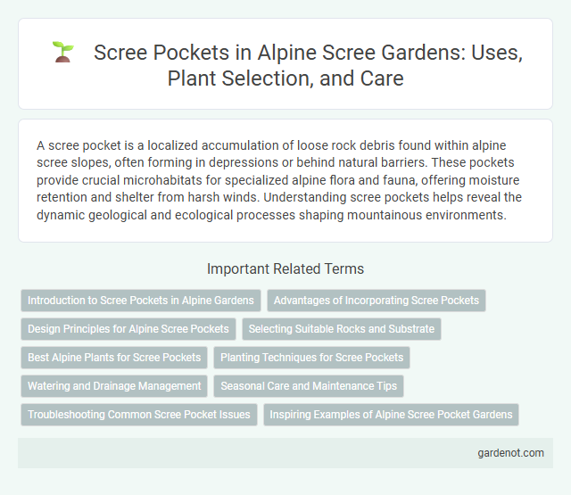 Scree Pockets in Alpine Scree Gardens: Uses, Plant Selection, and Care