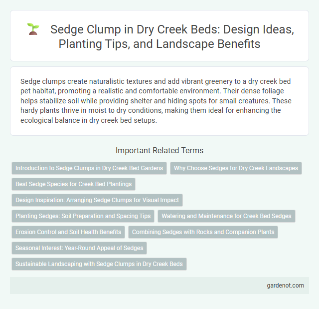 Sedge Clump in Dry Creek Beds: Design Ideas, Planting Tips, and Landscape Benefits
