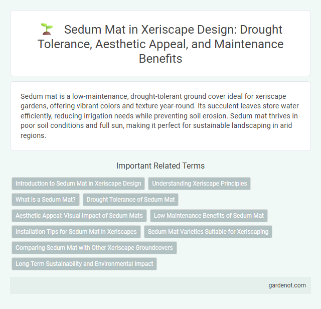 Sedum Mat in Xeriscape Design: Drought Tolerance, Aesthetic Appeal, and Maintenance Benefits