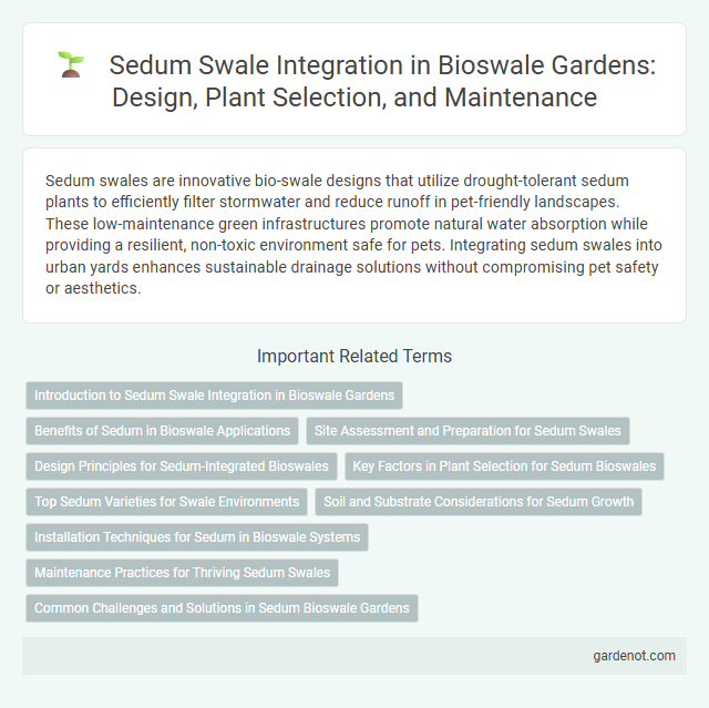 Sedum Swale Integration in Bioswale Gardens: Design, Plant Selection, and Maintenance