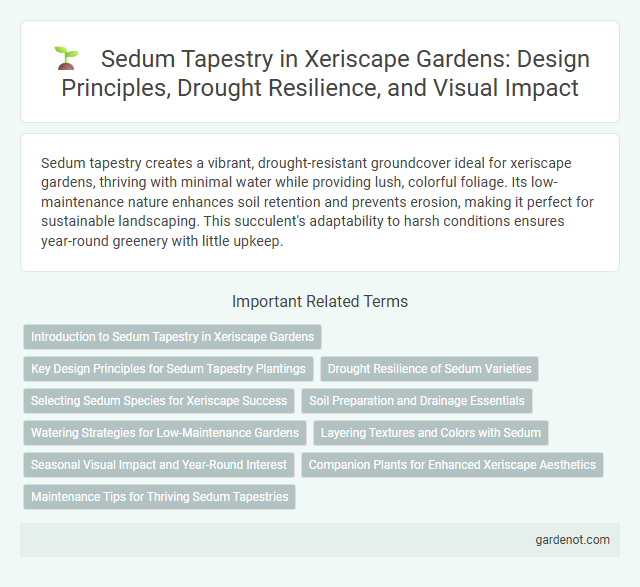 Sedum Tapestry in Xeriscape Gardens: Design Principles, Drought Resilience, and Visual Impact