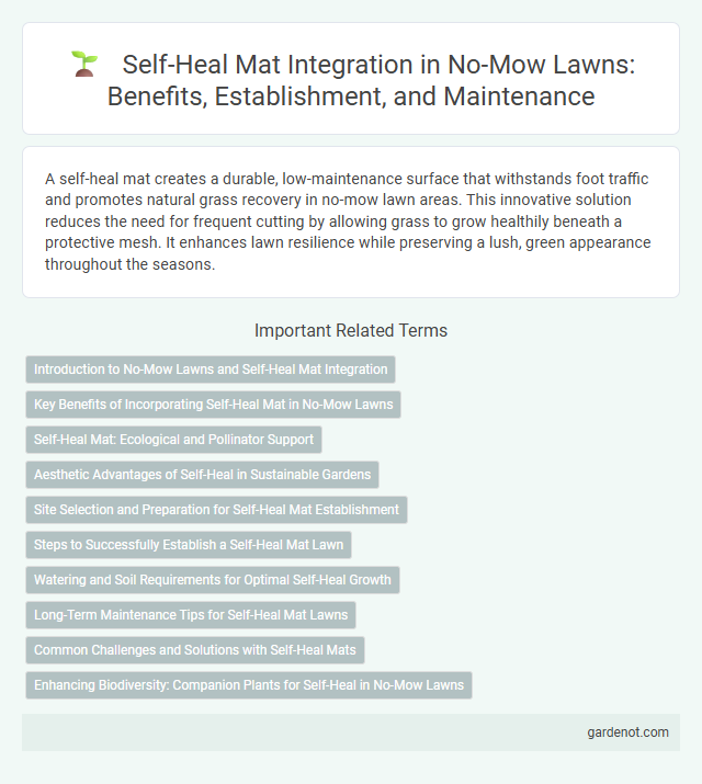 Self-Heal Mat Integration in No-Mow Lawns: Benefits, Establishment, and Maintenance