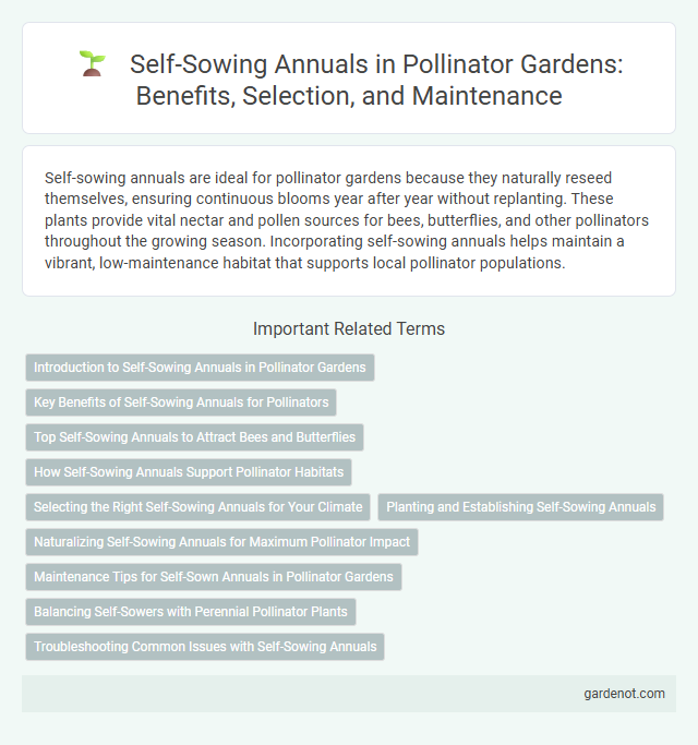 Self-Sowing Annuals in Pollinator Gardens: Benefits, Selection, and Maintenance