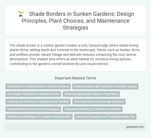 Shade Borders in Sunken Gardens: Design Principles, Plant Choices, and Maintenance Strategies