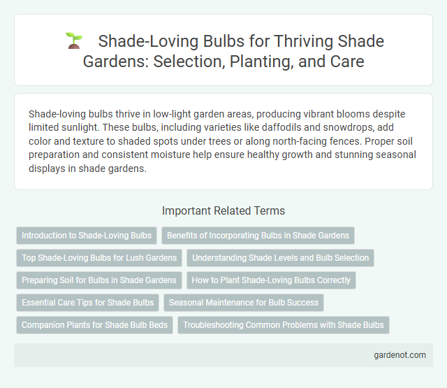 Shade-Loving Bulbs for Thriving Shade Gardens: Selection, Planting, and Care